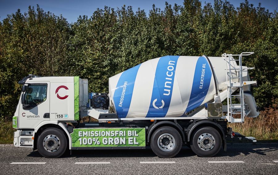 Volvo electrifica el transporte y distribución de hormigón