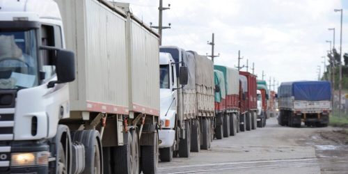 más camiones en los puertos
